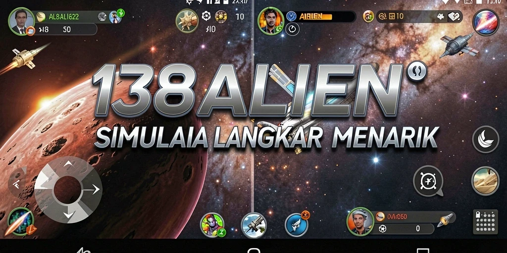Tampilan gameplay menakjubkan dalam petualangan luar angkasa.