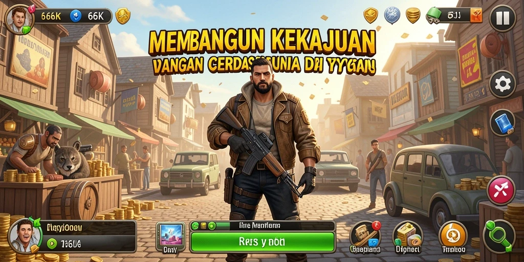 Tampilan menarik dari gameplay Tycoon yang mendebarkan.