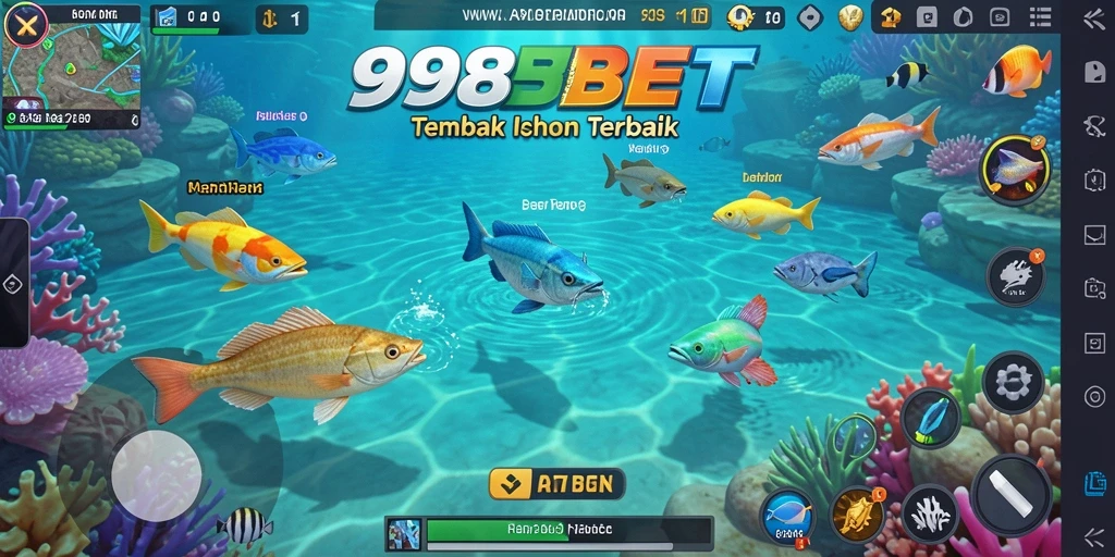 Gameplay seru dalam permainan Tembak Ikan 988BET.