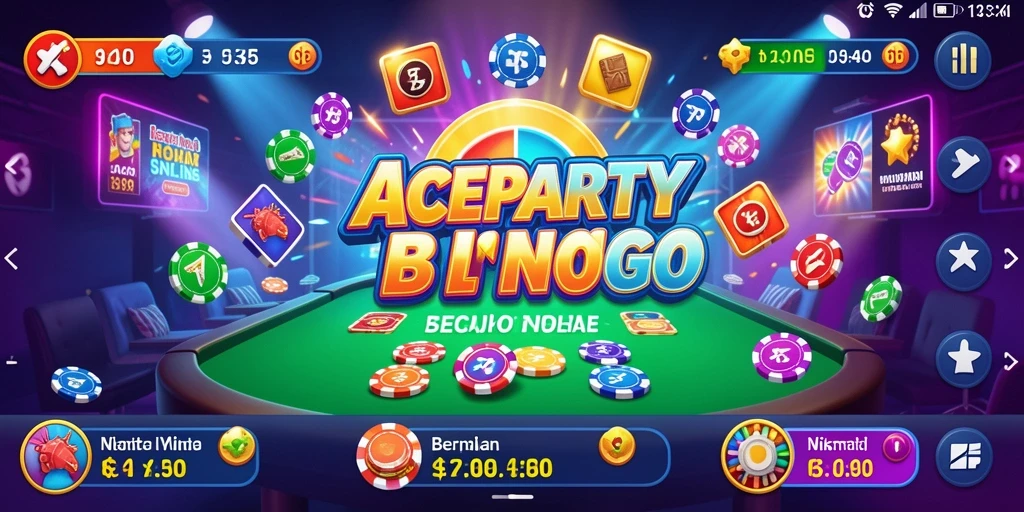 Tangkapan layar dari gameplay seru Bingo di ACEPARTY.