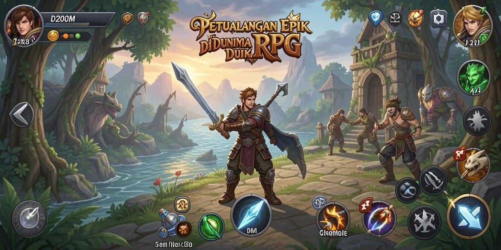Tampilan gameplay D200M yang intens dan seru saat bertarung.
