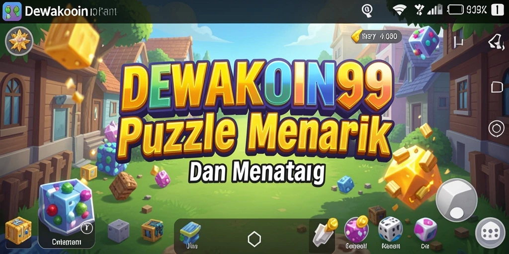 Tampilan gameplay DEWAKOIN99 yang menampilkan tantangan puzzle menarik.