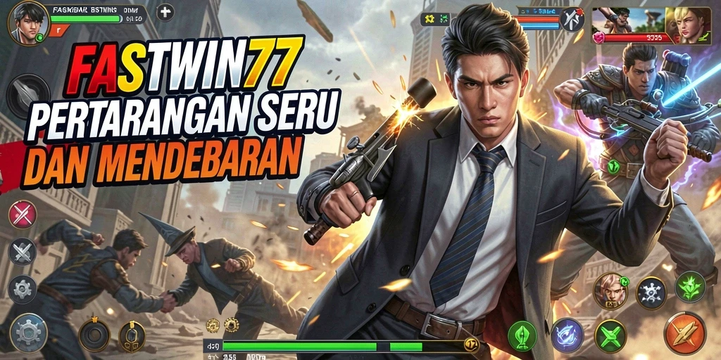 Screenshot utama FASTWIN77 menampilkan aksi pertarungan yang mendebarkan.