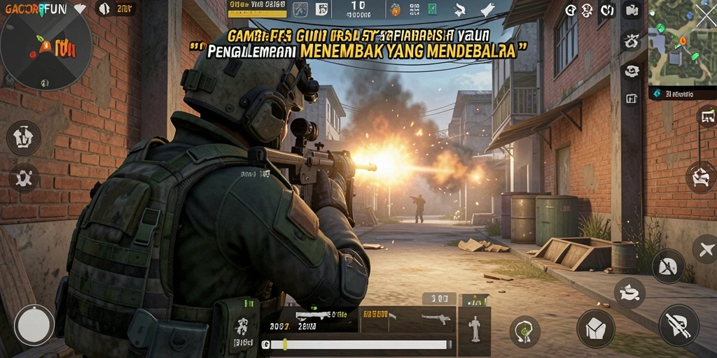 Tampilan gameplay GACORFUN yang intens dan menegangkan.