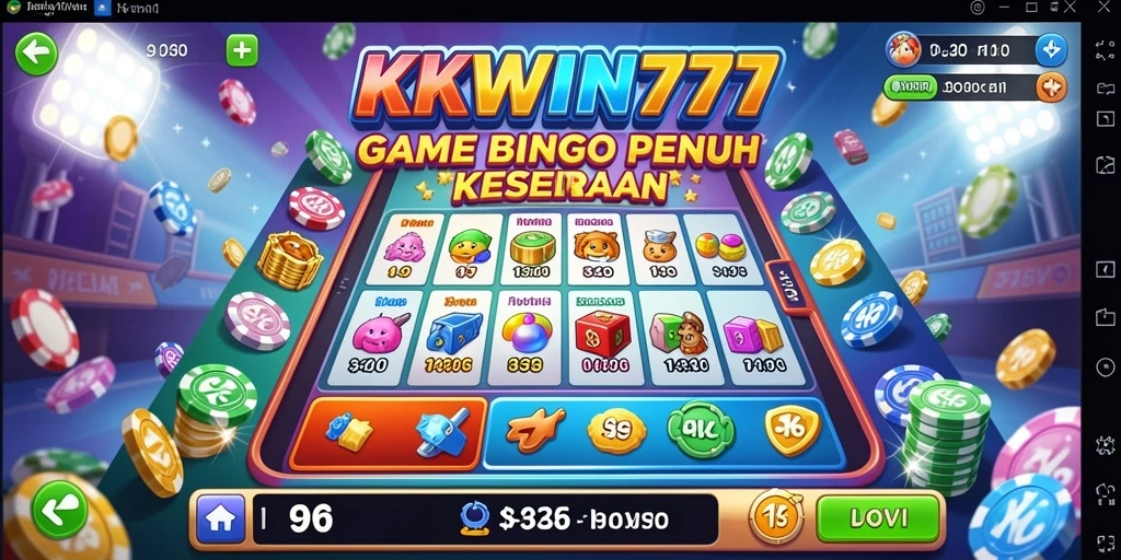 Gameplay seru KKWIN777 dengan berbagai kartu Bingo yang menarik