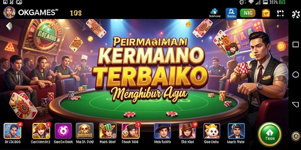 Tampilan gameplay OKGAMES yang mengasyikkan dan penuh warna.