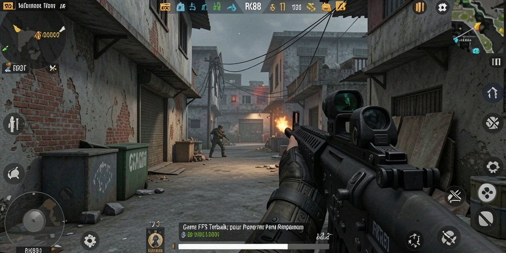 Gameplay seru dan intens di RK88 dengan pertarungan FPS mendebarkan.