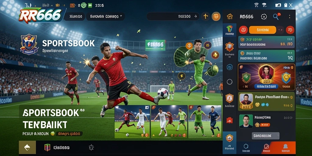 Tampilan gameplay yang menarik dalam aplikasi Sportsbook RR666.