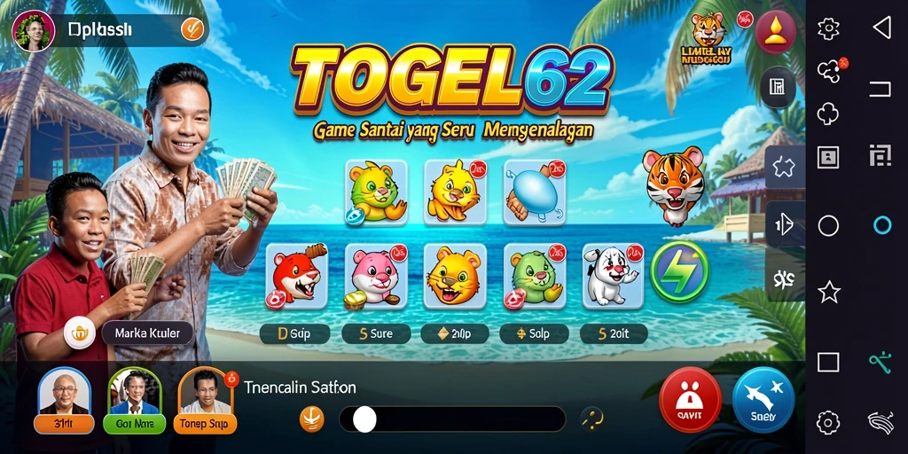 Menampilkan gameplay TOGEL62 yang seru dan menghibur.