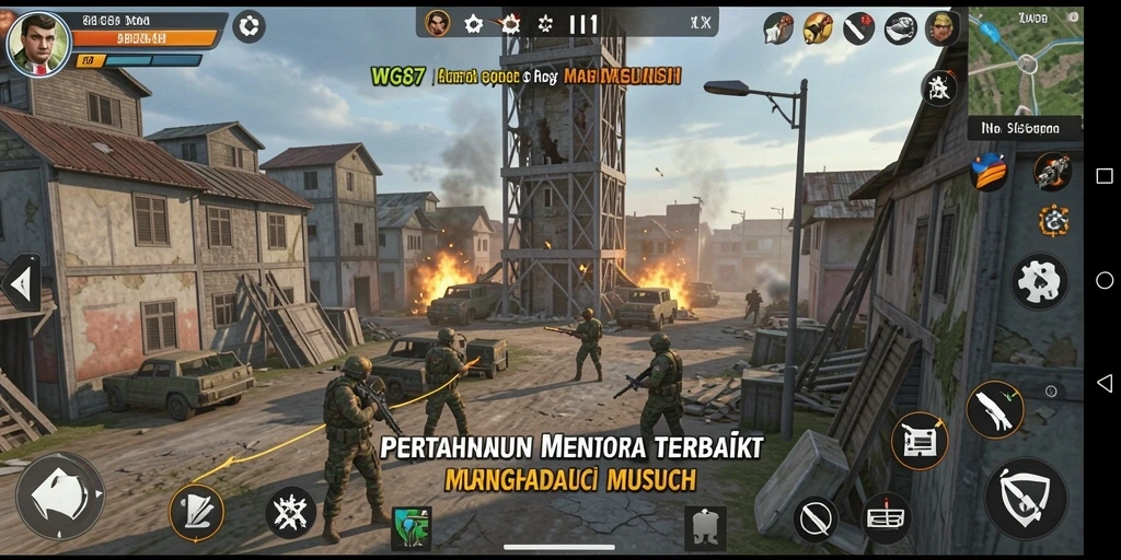 Tampilan gameplay seru di WG87 dengan berbagai strategi Tower Defense